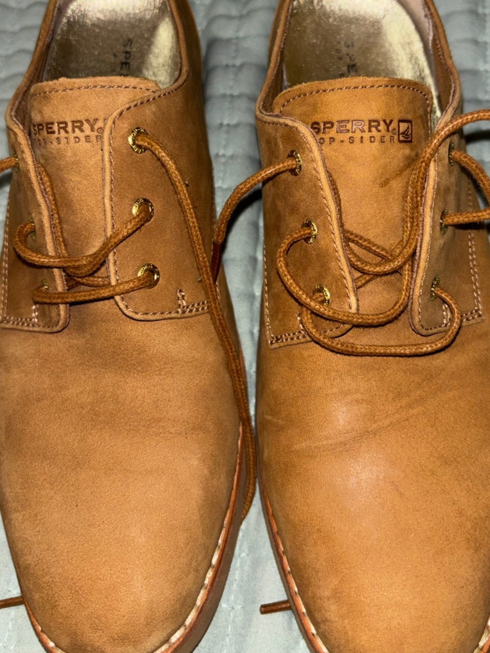 Sperry Women’s Tan Nubuck Leather Lace Up Oxford Shoes - 7.5 - Picture 5 of 7